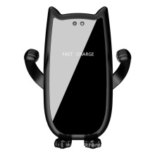 10W Cat Car Wireless Charger Mobile Phone Holder Infrared Induction Wireless Quick Charger Car Mount Qi Wireless Charger